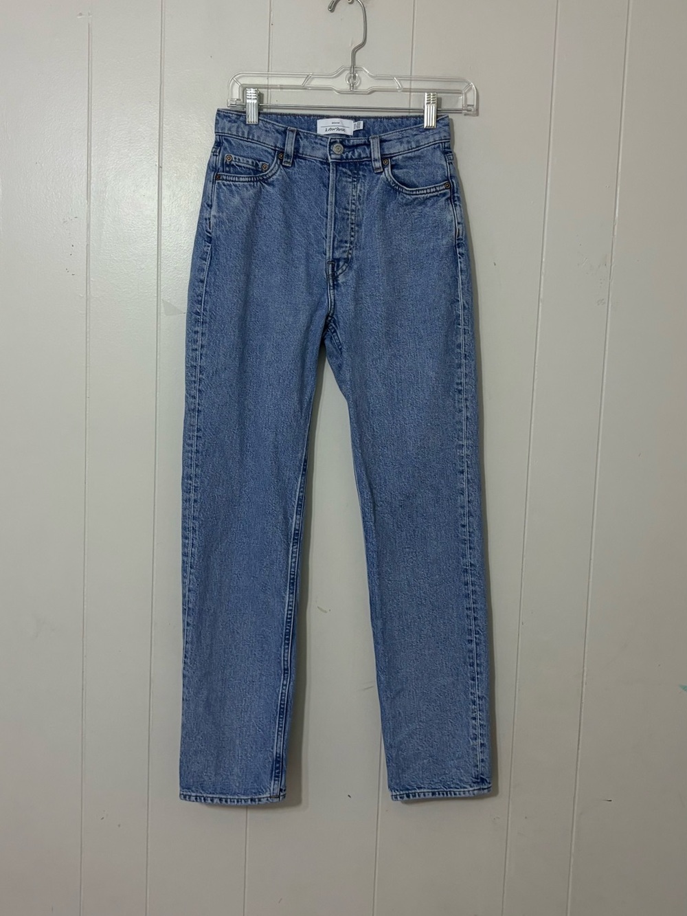 & Other Stories Slim Straight-Leg Jeans Light Wash Size 25/30